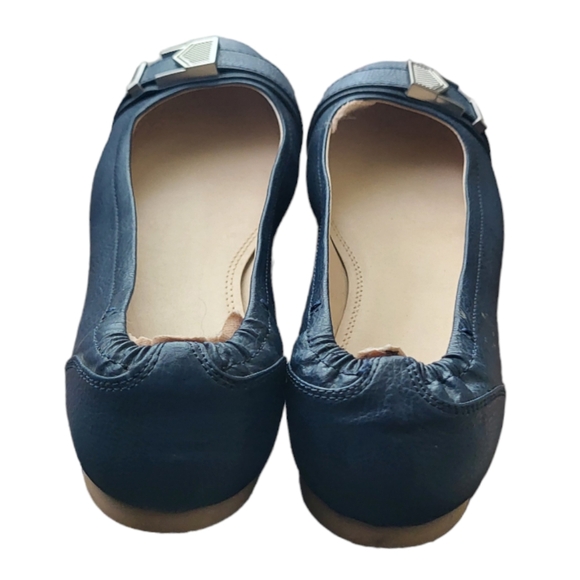 Calvin Klein Jeans Women's Ballet Cirus Flats Size 8.5 Blue Silver Buckle - Picture 2 of 4